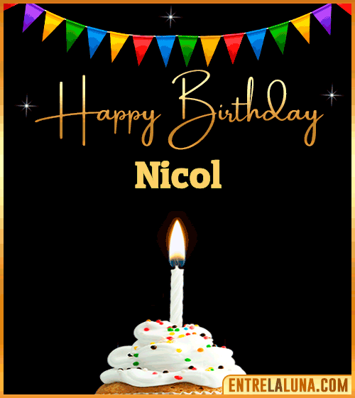 GiF Happy Birthday Nicol